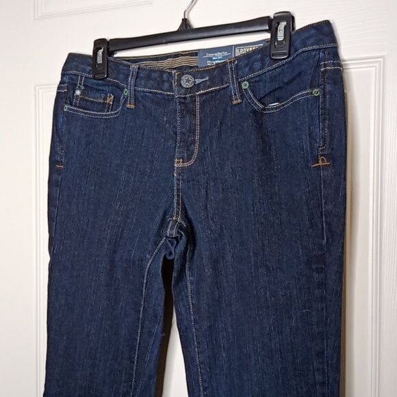 Converse One Star Dark Wash Denim Jeans Sz. 10 1% spandex - Picture 3 of 7